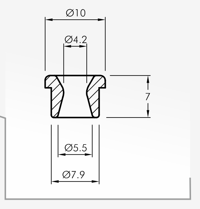 Eyelet Guides — technical drawing