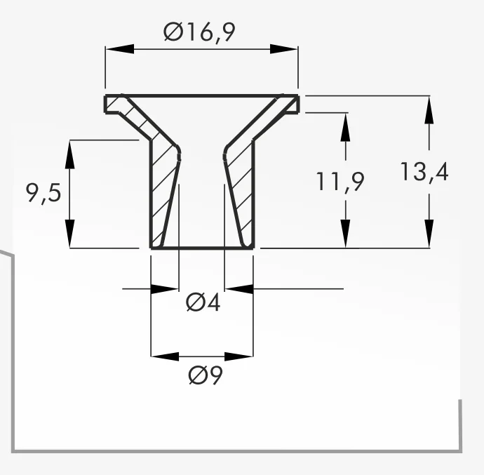 Eyelet Guides — technical drawing