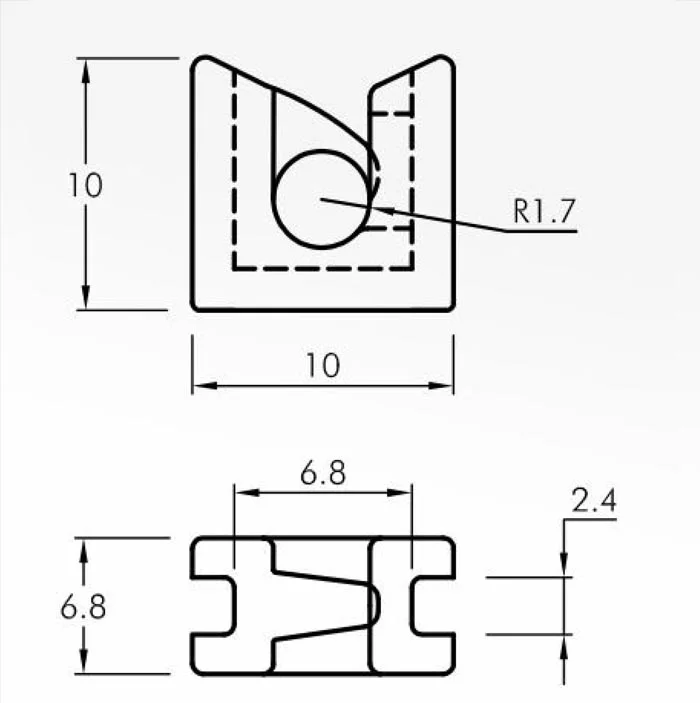 Trap Guides — technical drawing