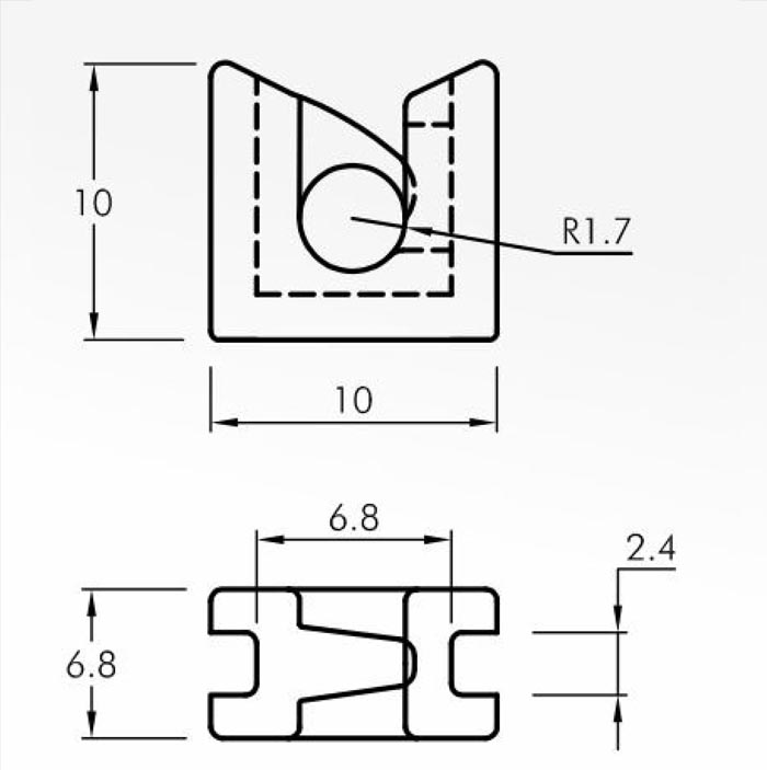 Trap Guides — technical drawing