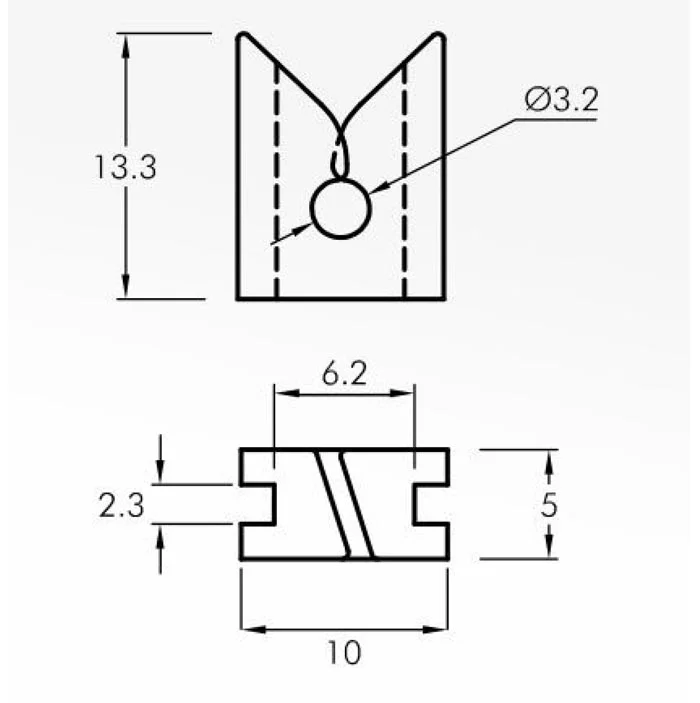 Trap Guides — technical drawing