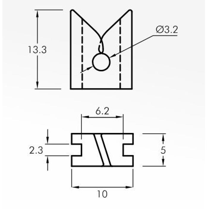 Trap Guides — technical drawing