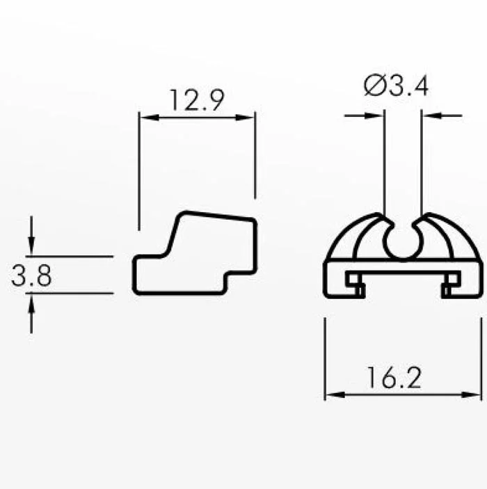 Slipper Guides — technical drawing