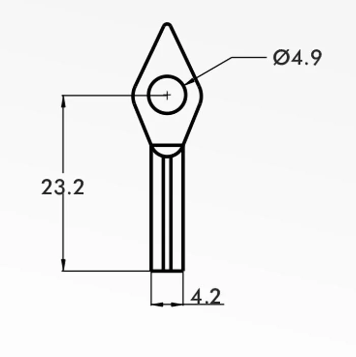 Hook Guides — technical drawing