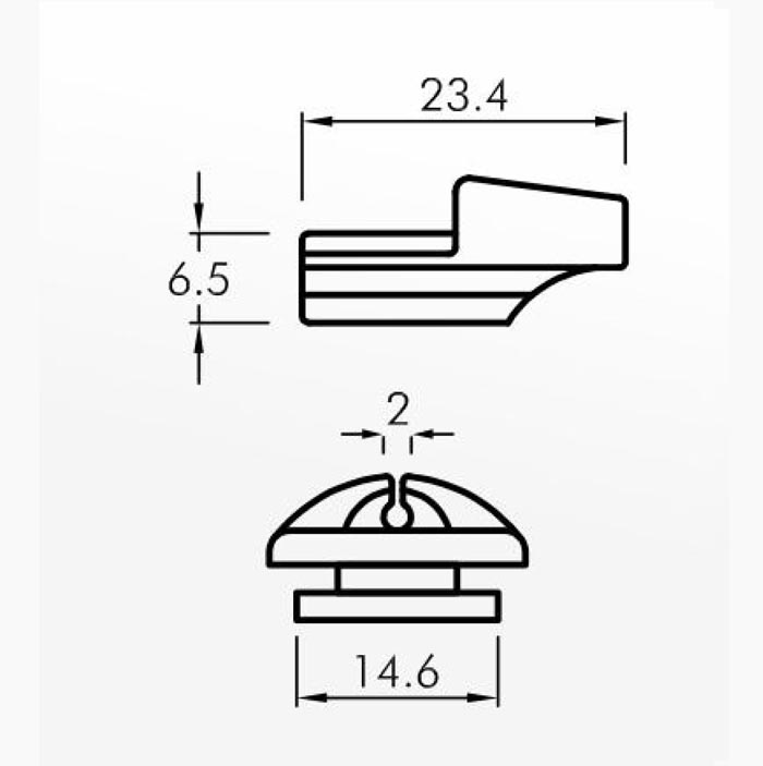 Slipper Guides — technical drawing