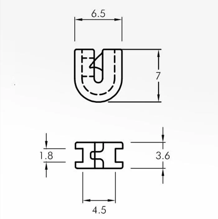 Trap Guides — technical drawing
