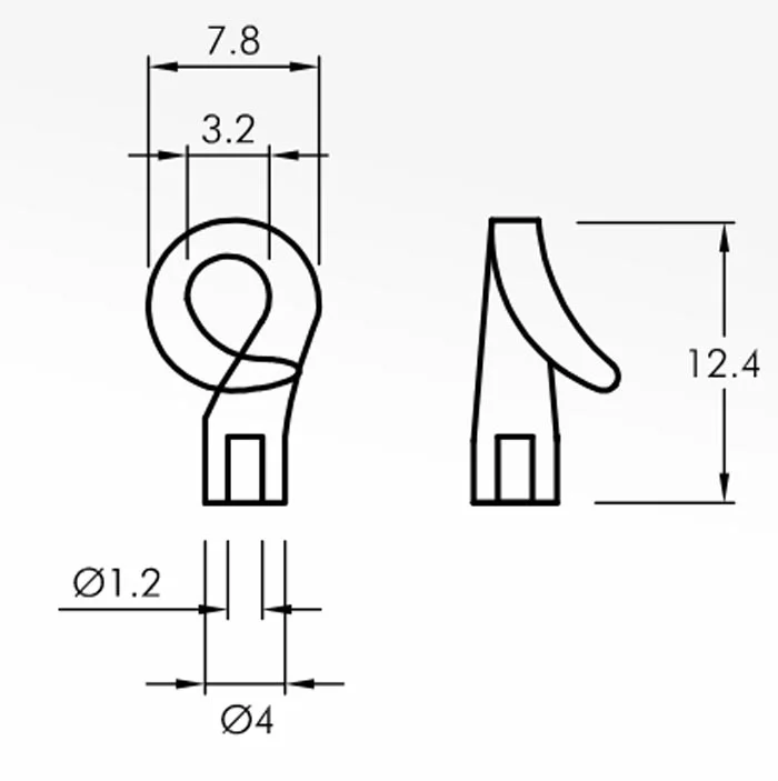 Hook Guides — technical drawing