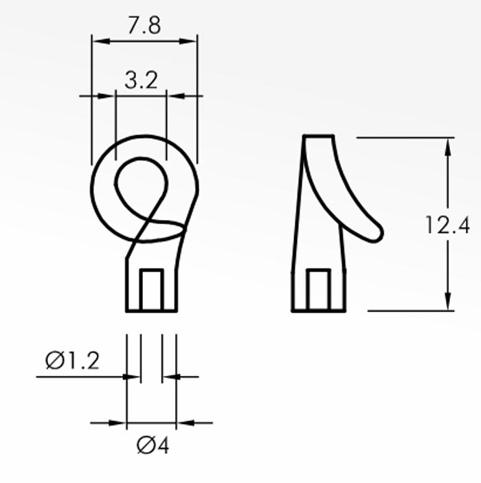Hook Guides — technical drawing