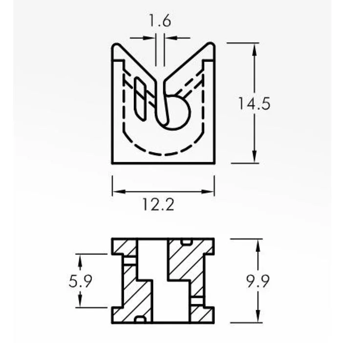 Trap Guides — technical drawing
