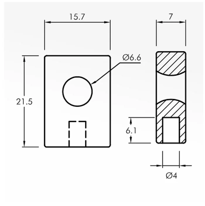 Hook Guides — technical drawing