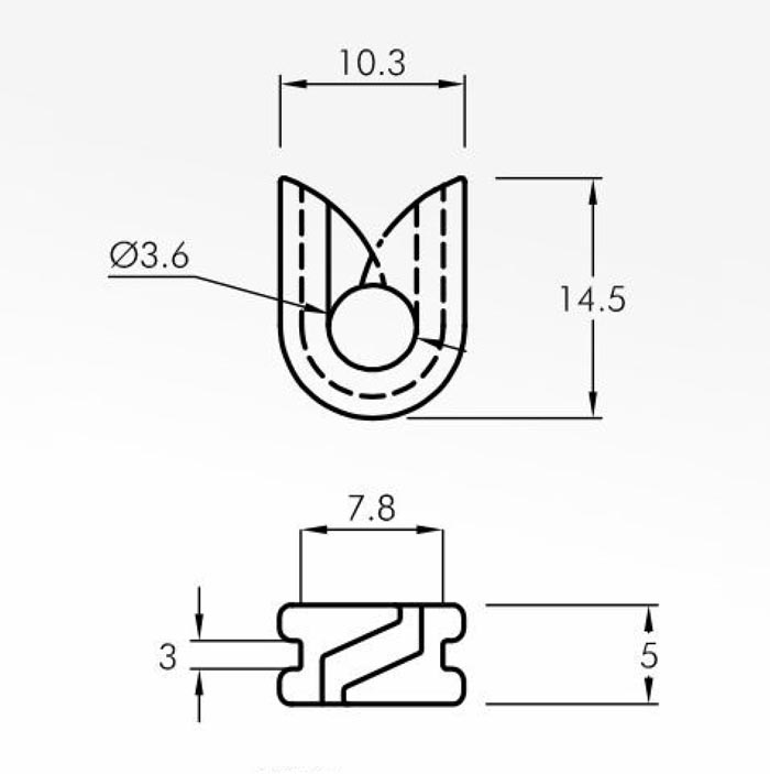 Trap Guides — technical drawing