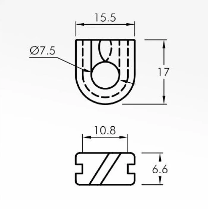 Trap Guides — technical drawing
