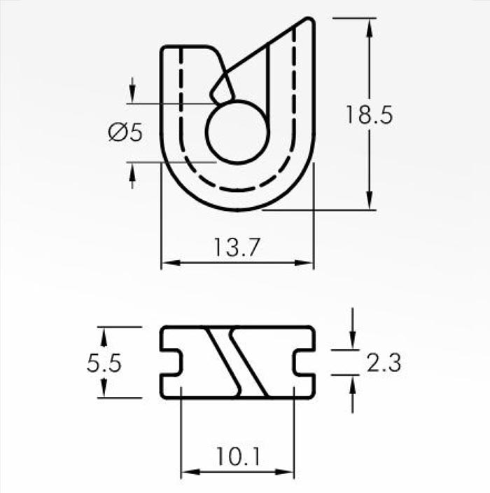 Trap Guides — technical drawing