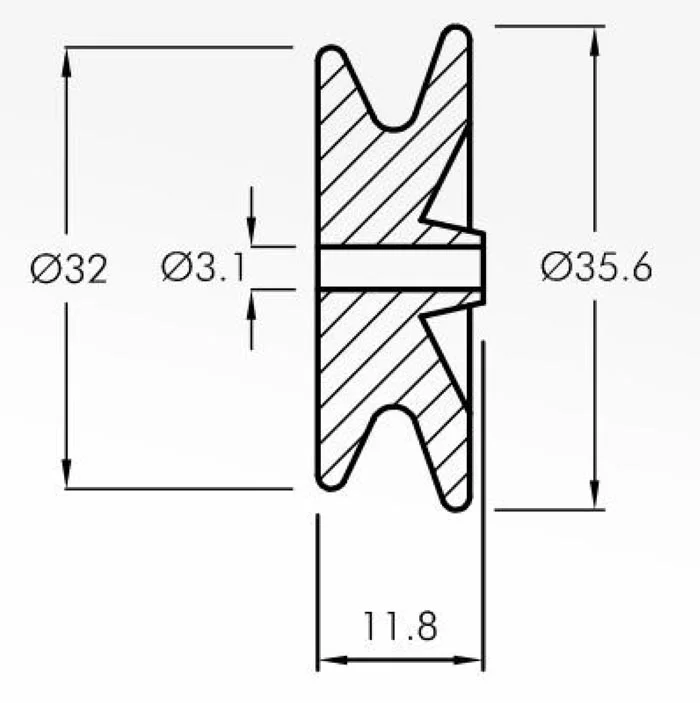 ER.02.114 Rolling Guide — Technical drawing