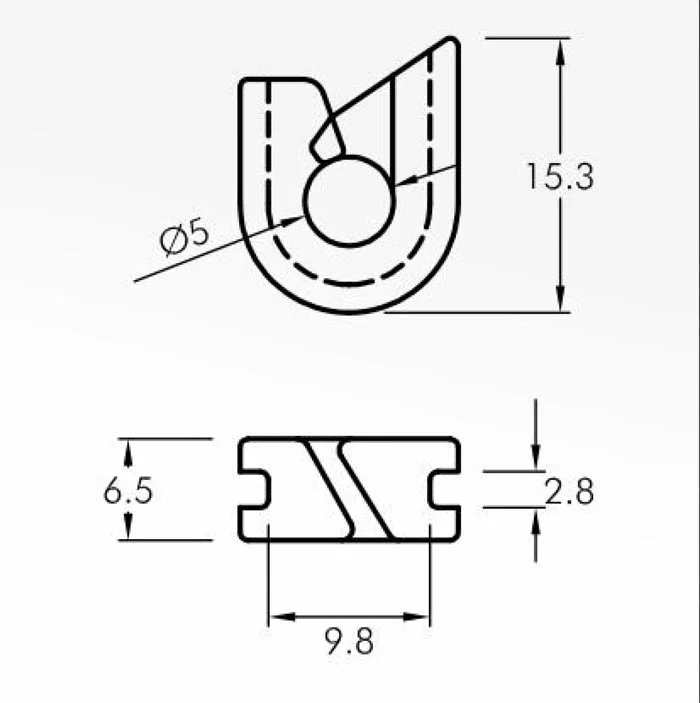 Trap Guides — technical drawing