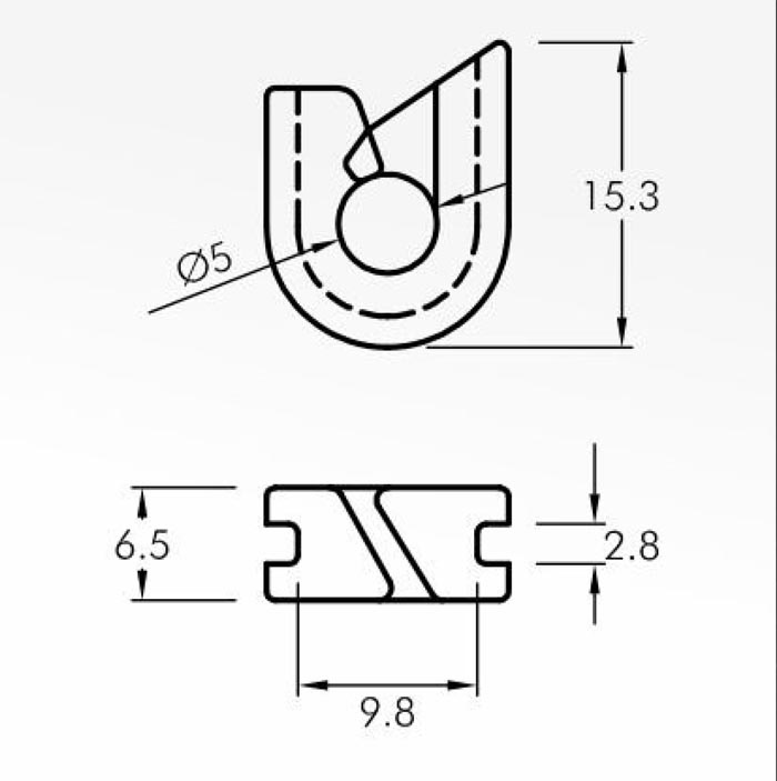 Trap Guides — technical drawing