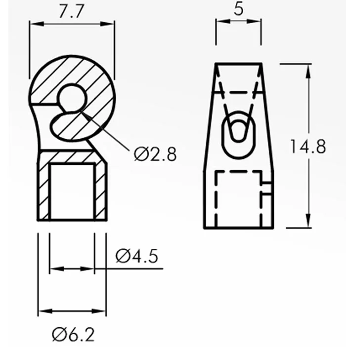 Hook Guides — technical drawing