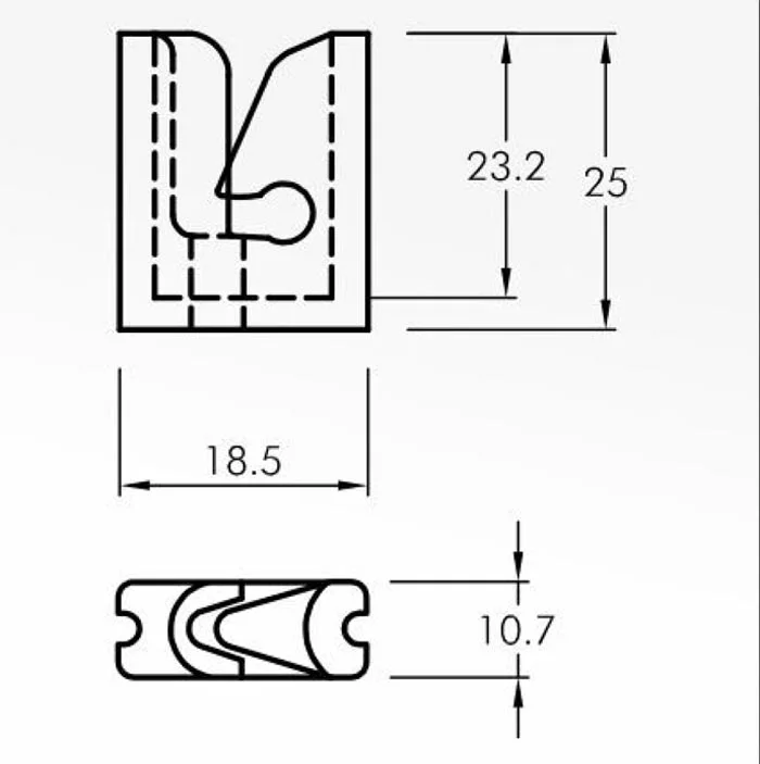 Trap Guides — technical drawing