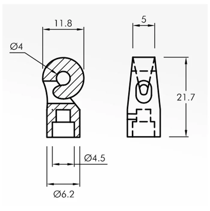 Hook Guides — technical drawing
