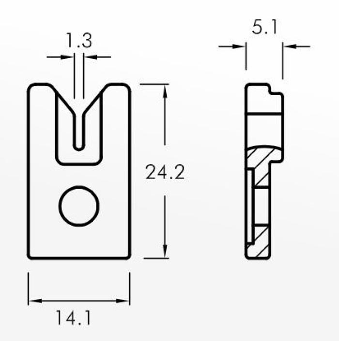 Slipper Guides — technical drawing