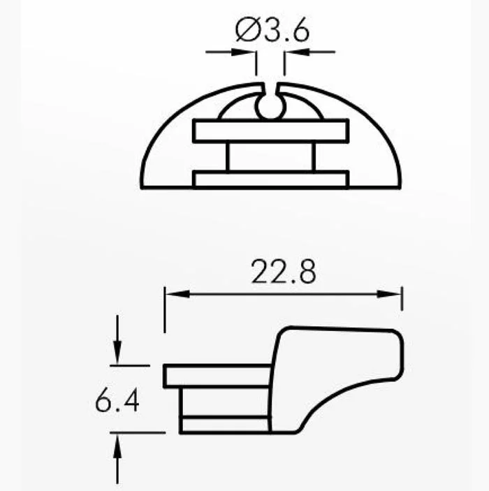 Slipper Guides — technical drawing