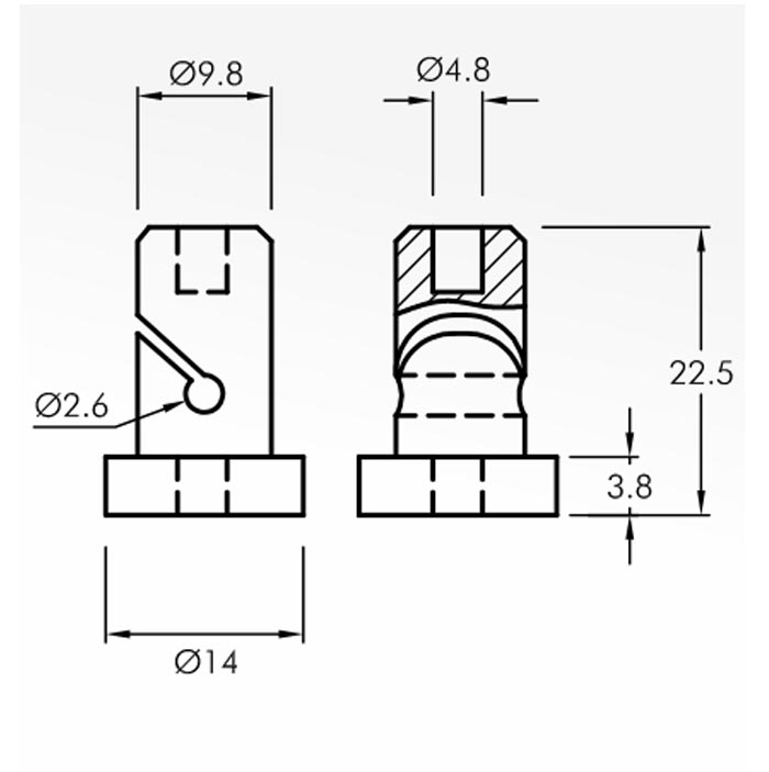 Hook Guides — technical drawing