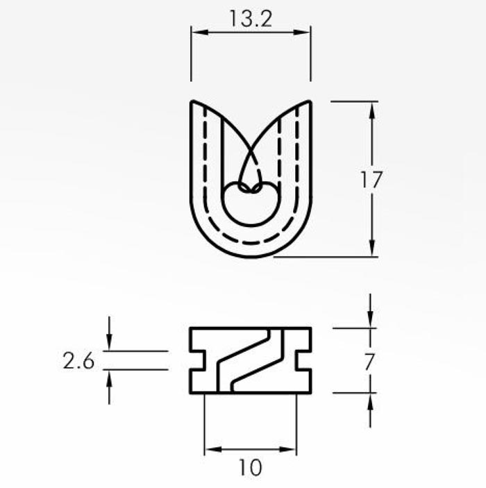 Trap Guides — technical drawing