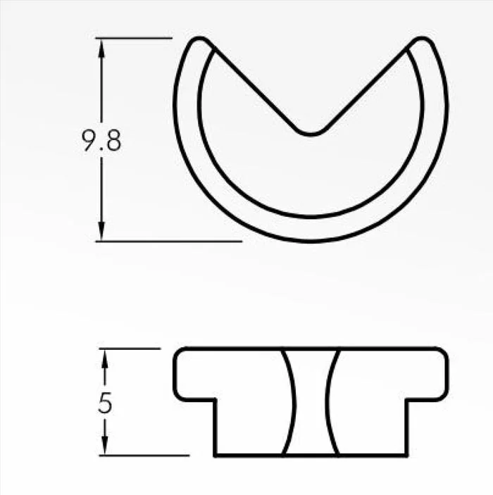 U Kılavuzlar — teknik çizim