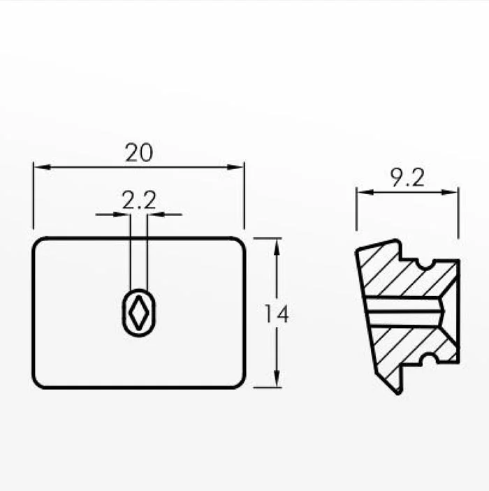 Slipper Guides — technical drawing