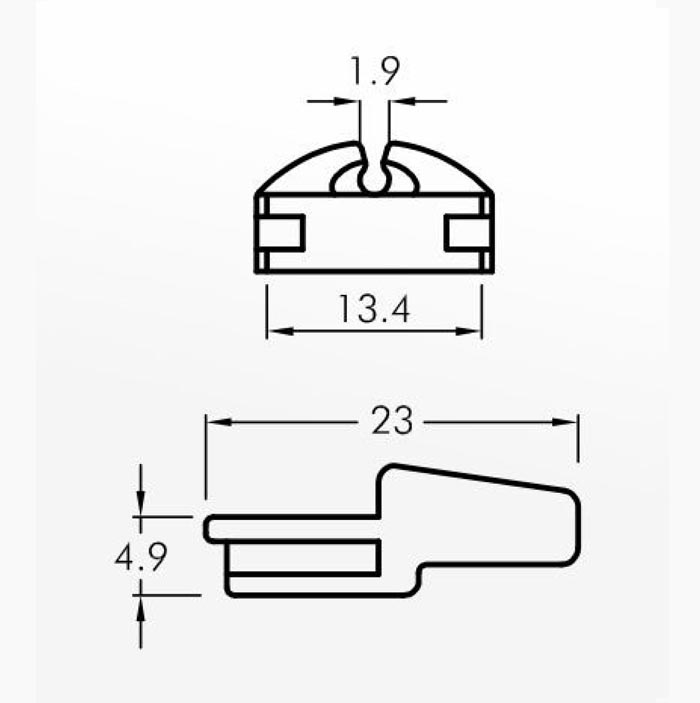 Slipper Guides — technical drawing