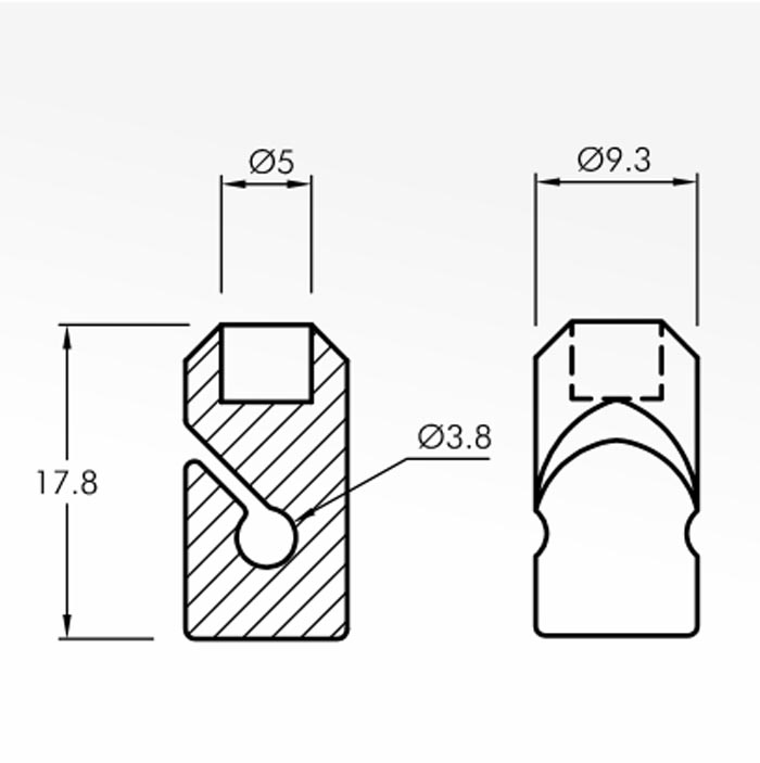 Hook Guides — technical drawing