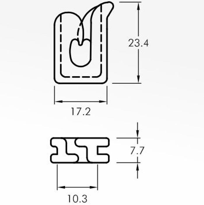 Trap Guides — technical drawing