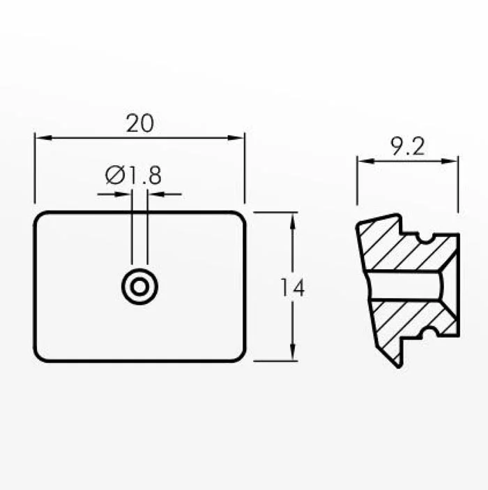 Slipper Guides — technical drawing