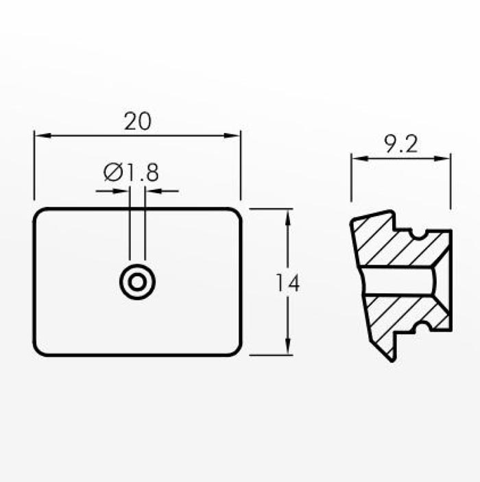 Slipper Guides — technical drawing