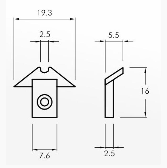 Slipper Guides — technical drawing