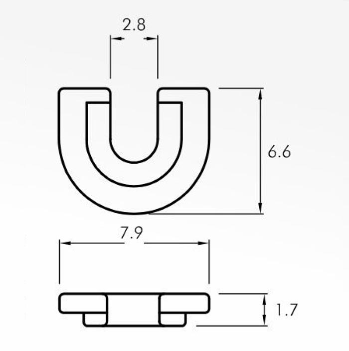 U Kılavuzlar — teknik çizim