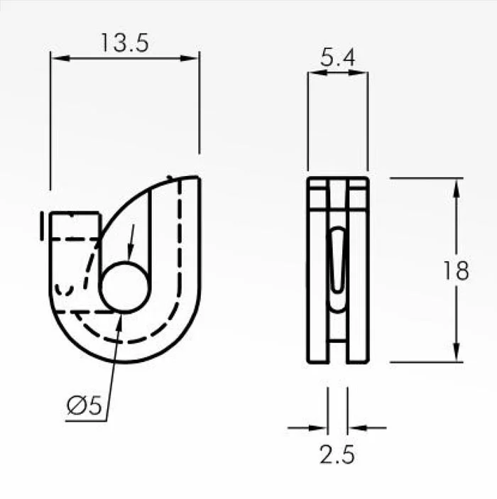 Trap Guides — technical drawing