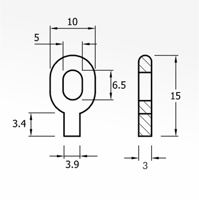 Hook Guides — technical drawing