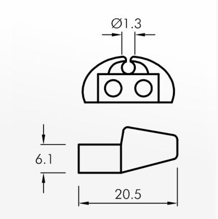 Slipper Guides — technical drawing