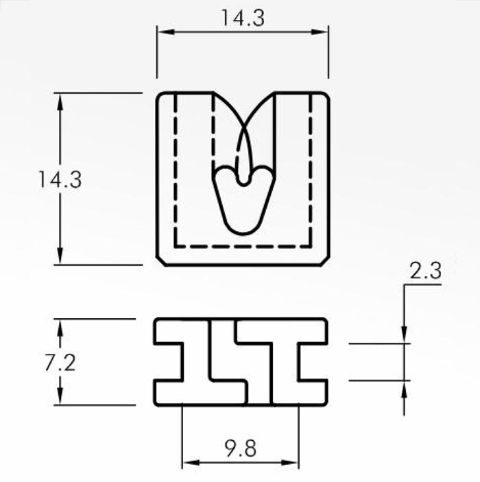 Trap Guides — technical drawing
