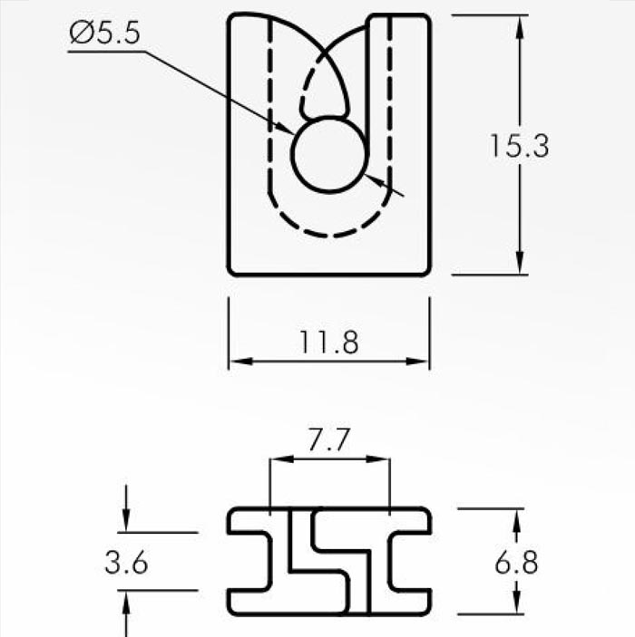 Trap Guides — technical drawing