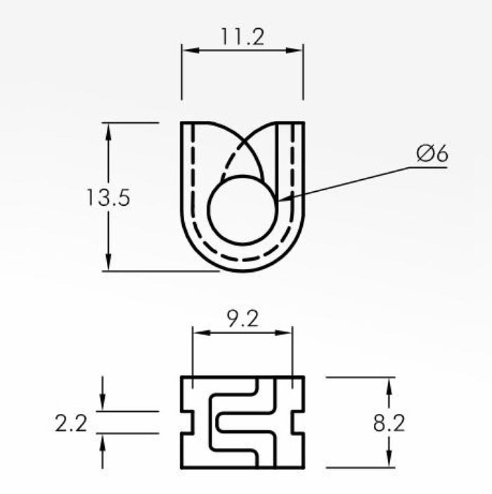 Trap Guides — technical drawing