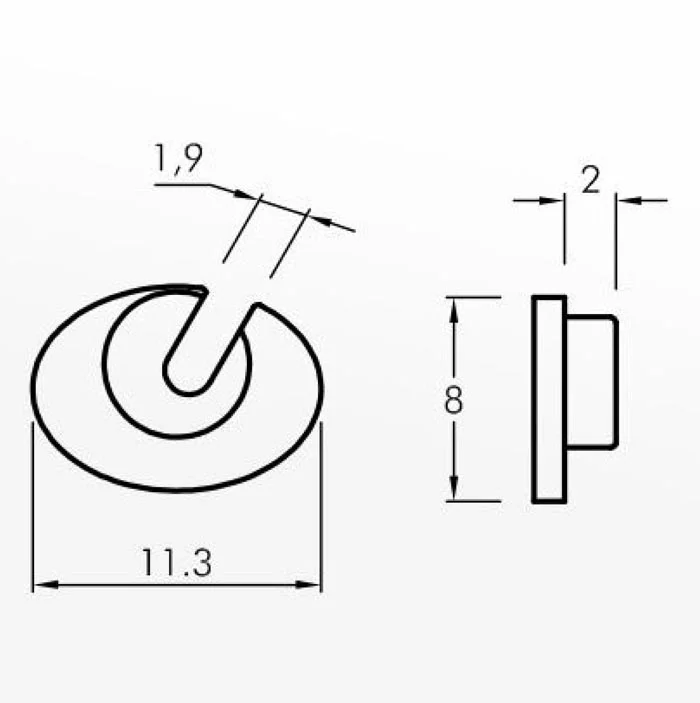 Slipper Guides — technical drawing