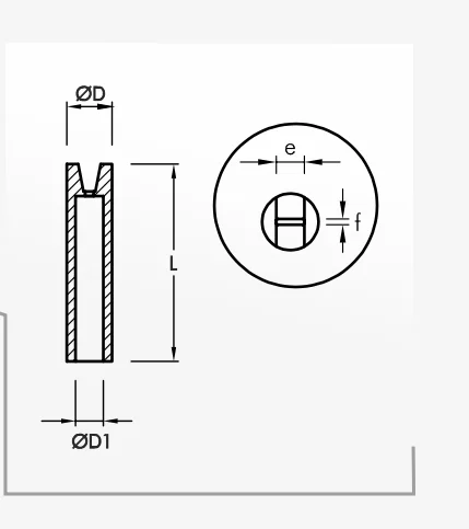 ozel-kilavuzlar catalogue p.5 — dimension template (technical drawing)