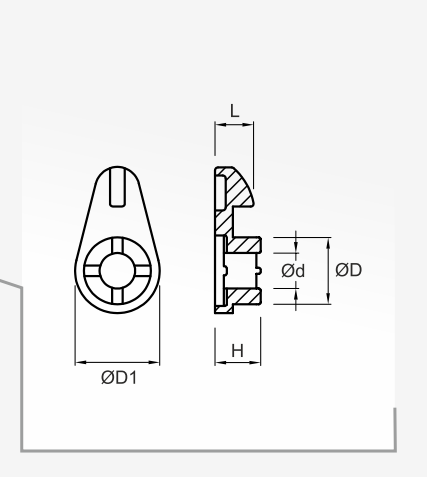 ozel-kilavuzlar catalogue p.8 — dimension template (technical drawing)
